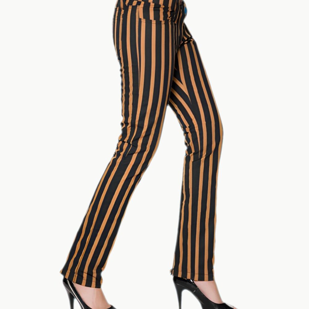 Rare Vintage Serious of LA Steampunk Womens Skinny Pants - Brand New Deadstock